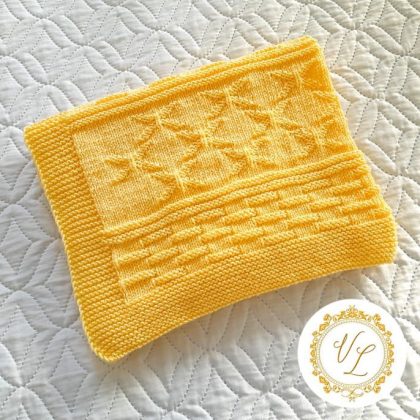 Step-by-Step Knitting Pattern Baby Blanket | v21