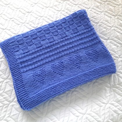 Step-by-Step Knitting Pattern Baby Blanket | v59