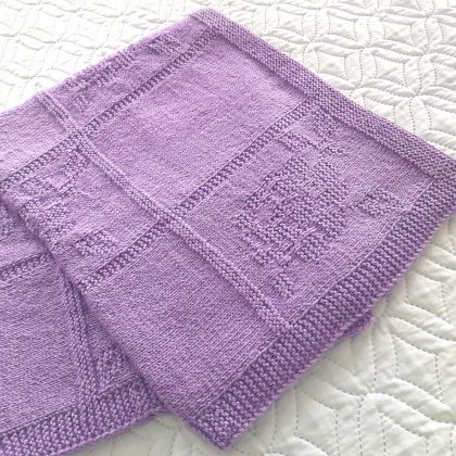 Step-by-Step Knitting Pattern Baby Blanket | v45