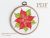 Flower poinsettia cross stitch pattern