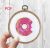 Tiny cross stitch pattern Donut