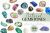 Watercolor gemstone clip art, crystal jewelry clipart for instant download
