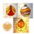 Stained Glass Patterns Christmas Balls Set, 3 designs