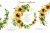Watercolor sunflowers with leaves. Floral wreaths. Summer flowers