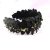Black Wide Tiara Hair Jewelry Black headband with gold beads