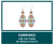 Brick stitch earrings bead pattern
