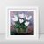 Cyclamen Blooming Painting 6*6 inches Acrylic Art by Yalozik