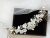 White flowers bridal hair comb Floral wedding hair piece