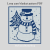 Loop yarn Happy Snowman blanket pattern PDF