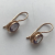 Vintage Original Earrings USSR 583 Rose Gold with star alexandrite change colour stone