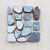 Set of genuine beach ceramic shards