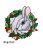 Rabbit Stained Glass Pattern