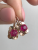 Vintage 14K Earrings «Violets» USSR 583 Rose Gold