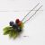 Handmade red and dark blue berries hair ornament Rustic headdress