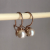 Elegant 14K Vintage Earrings Pearls Original USSR 583 Rose Gold