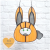 Stained Glass Pattern, Funny Bunny Suncatcher