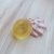 Yellow sea glass bottom