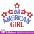 All American Girl Made in the USA Machine embroidery design