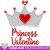 Crown princess Valentine Machine embroidery design