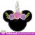 mouse Unicorn flowers Machine embroidery design