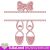 Ballet Shoes Ballerina Girl Machine embroidery design