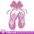 Ballet Shoes Ballerina Machine embroidery design