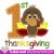 1st Thanksgiving Baby Machine embroidery design