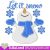 Christmas snowman Machine embroidery design