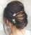 Set of 3 bridal hair pins Rhinestone wedding hair piece