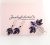 Dark purple bridal hair comb and earrings set Wedding jewelry