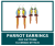 Macaw parrot earrings brick stitch bead pattern