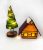 Christmas Village House Stained Glass Pattern