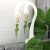 Dangle sword earrings from green jade, earrings transformers