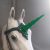 Unicorn horn Browband horse Handmade green tack Light up horn