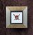 Framed Cross Stitch Pirate Scull