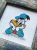 Donald Duck framed cross stitch