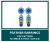 Blue feather beaded earrings pattern for brick stitch