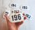 Address number plaque 196 – enamel metal door number sign vintage