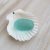 Aqua sea glass stopper stem Q18