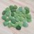 Green sea glass set jewelry quality 30 pcs