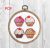 Tiny cross stitch pattern 4 cupcakes