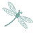 Dragonfly machine embroidery design