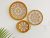 Set of 3 decorative plates – Large crochet doily wall hanging