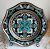 Decorative plate on the wall with dot painting