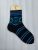 Handmade men’s wool socks with a northern multicolored pattern