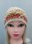 Women’s Knitted wool cap with handmade jacquard pattern