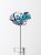 Glass Flower Turquoise Ice