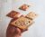 Number sign 206 wooden address rhombus door plate