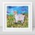 Sheep painting 6*6 inch cute original oil art