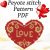 Peyote stitch pattern Valentine heart Love Beaded pendant PDF file